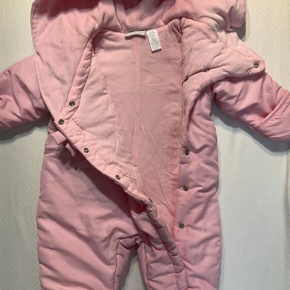 First Impressions Baby Girls Thick Body Suit 3-6M (12-17 lbs) Sweet Pink Footie - Picture 7 of 9